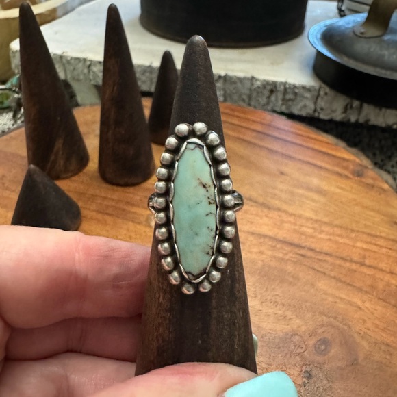 Dry Creek turquoise and sterling silver ring size 5.75 - Picture 1 of 6